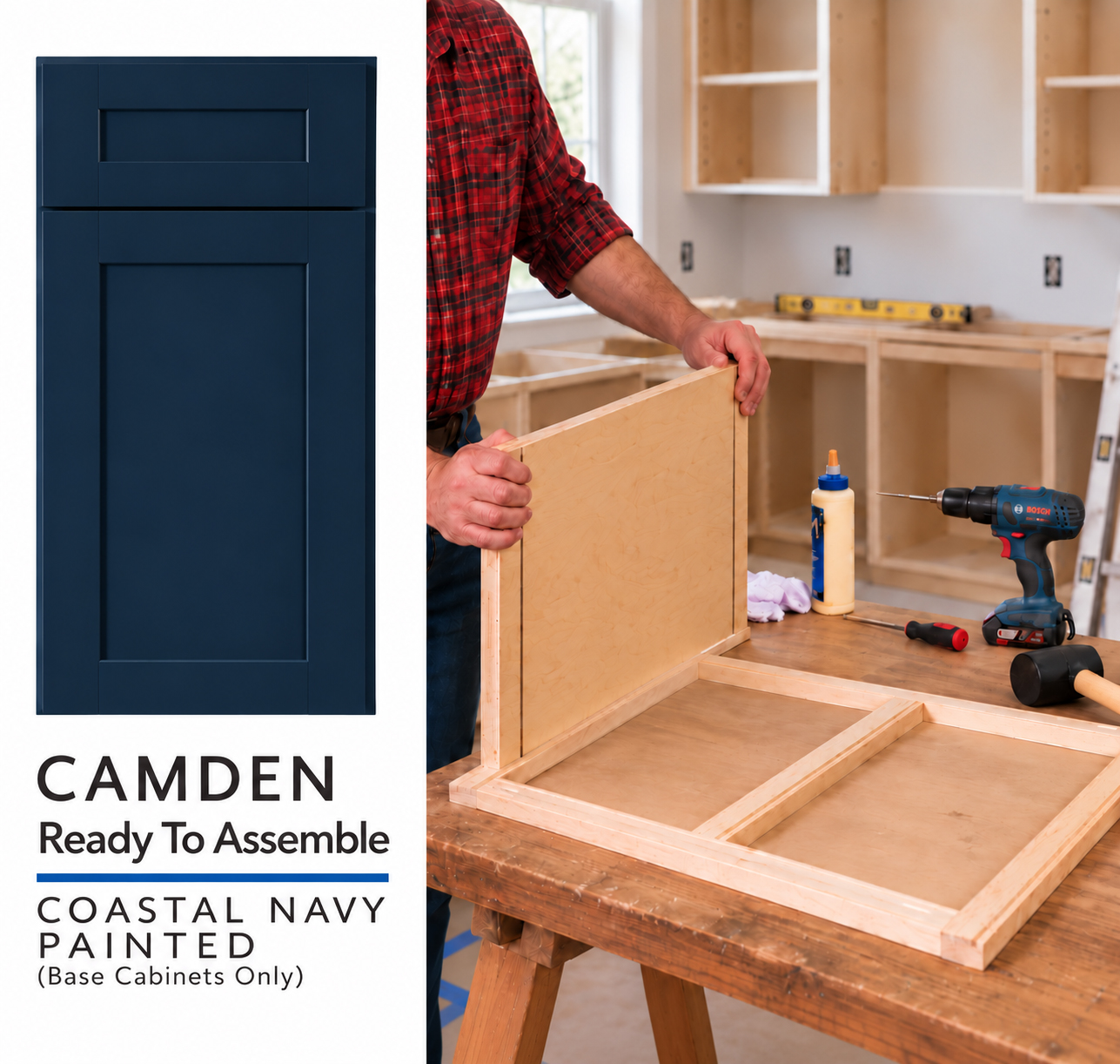 CAMDEN - Coastal Navy - Ready To Assemble (RTA)